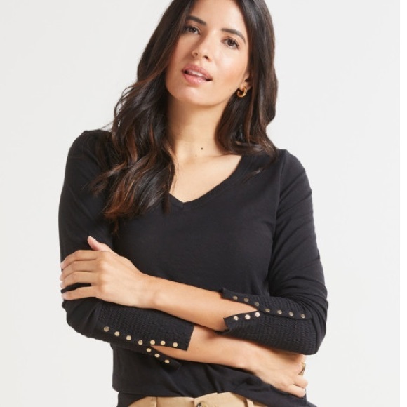 Nation Ltd Paige Smock Sleeve Tee - Picture 2 of 13